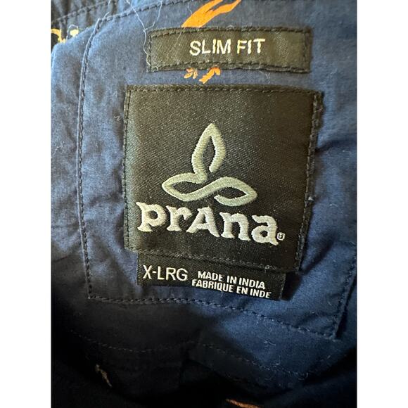 Prana Broderick Slim Fit Shirt, Size XL, Men's, Sharks and Island Print - Picture 6 of 6